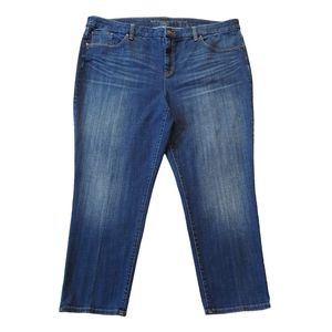 Chico's The So Slimming Girlfriend Ankle Jeans High Rise Stretchy